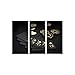 AREDE 3er Set Wandkunst Gem&auml;lde Bild Poster Royal Flush Pokerkarten und Chips | 90 x 60 cm | Wandbilder Wanddekoration Home Office Wohnzimmer Schlafzimmer Dekoration | Fertig zum Aufh&auml;ngen