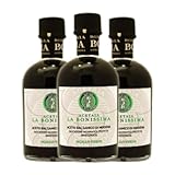 Vinagre La Bonissima Sigillo Verde Balsámico Modena Botellín 25 cl (Caja de 3 Botellín de 25 cl)