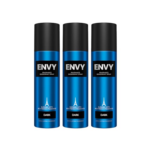 Image of ENVY Dark Deodorant For Men -140 ML Each, Pack of 3 | Long Lasting Deodorant Fragrance Scent