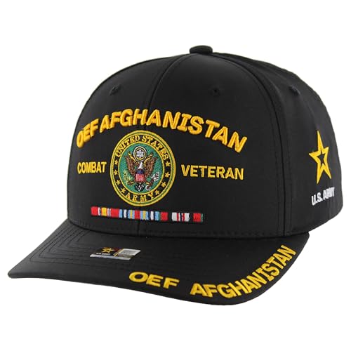 Image of Operation Enduring Freedom OEF Afghanistan Veteran Hat for Men Official Licensed US Army Combat Veterans Cap