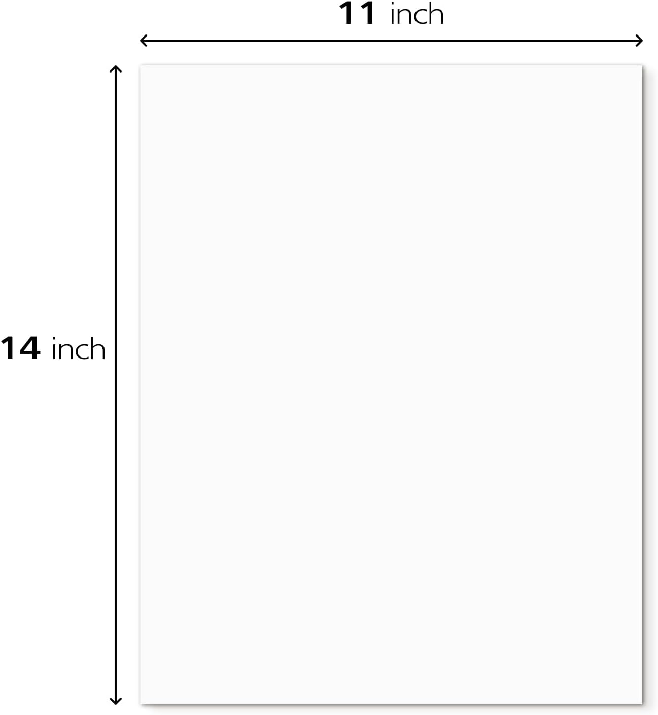 Golden State Art 5 Pack Backing Boards 11x14, Uncut 4-Ply Thick White Backer Boards for Picture Frame Photo Art Print DIY Craft