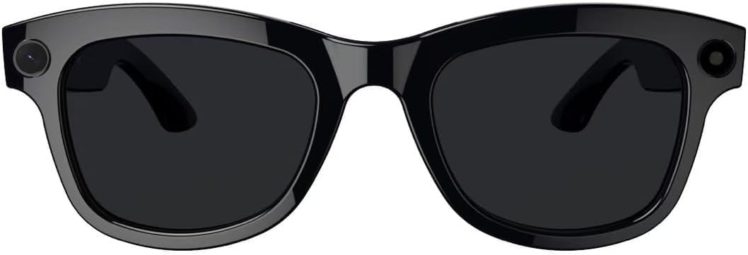 ‌Good Glasses with Hidden Digicam & Bluetooth | Wi-fi Audio Actual-Time Translation WiFi Music/Calls Twin Mic Noise Discount Rechargeable | Photograph/Video Capturing Voice Management | Black/Clear Lens