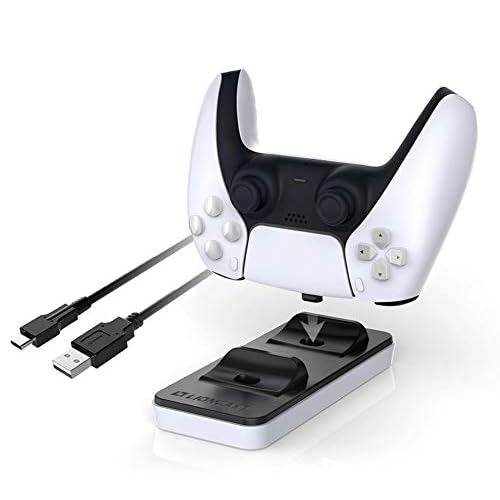 Lioncast PS5 Controller Charger | Ladestation für original Sony PlayStation 5 DualSense Wireless Controller | PS 5 Ladegerät / Zubehör Quick Charger
