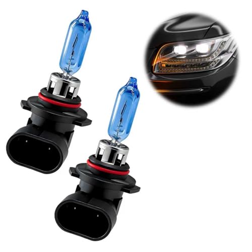 Rdxcv 2 PCS 9005 HB3 Halogen Bulbs, 12V 55W Vehicle High/Low Beam Lighting Lamp Xenon Light Bulbs, Universal Halogen Headlight Bulb Replacement for Car Truck SUV, Car Accessories