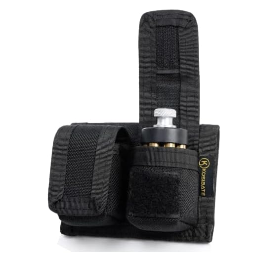 Kosibate Speedloader Pouch, Speed Loader Pouches Nylon Fits Revolver S&W 38 357 44 45 Caliber, 5 & 7 Shot Double Speedloader Case …
