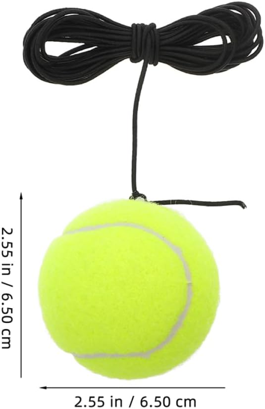 FRCOLOR Tennis Training Rebound Ball Set with Elastic String 2pcs Sturdy Tennis Practicing Device for Beginners Outdoor Self-Training Equipment