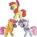ZlZYBL 30cm 3pcs /Ensemble Peluche Jouet Apple Bloom Scootaloo Sweettie Belle Belle Peluche Cheval Action Toy Jouet Chiffres