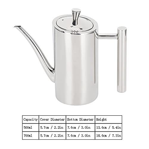 Recipiente de acero inoxidable de 500ml con acabado profesional para tu cocina 5