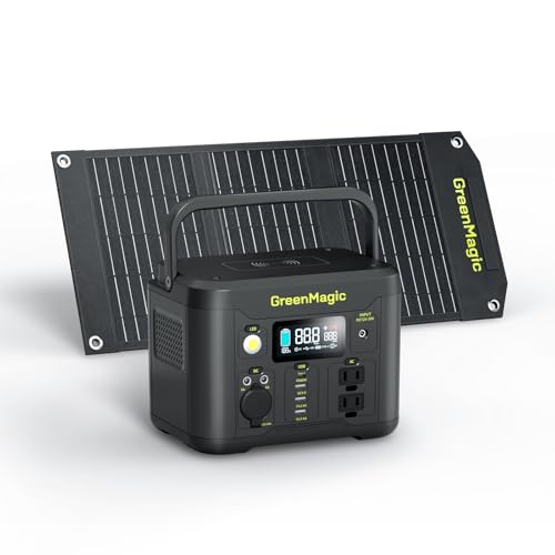 Portable Power Station 330W 20W Solar Panel, Solar