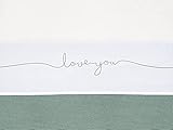 Jollein Love You, 75 x 100 cm, grijs
