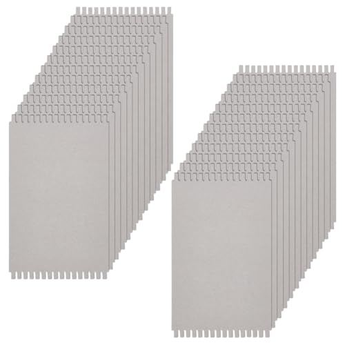 FINGERINSPIRE 24 Stück Webrahmen Aus Karton 250x150x2mm Grau Hilfsbretter Zum Weben von Papier Rechteckige Strickwerkzeuge Nähen Häkeln Korb Schmuck Kunsthandwerk Für Strickanfänger