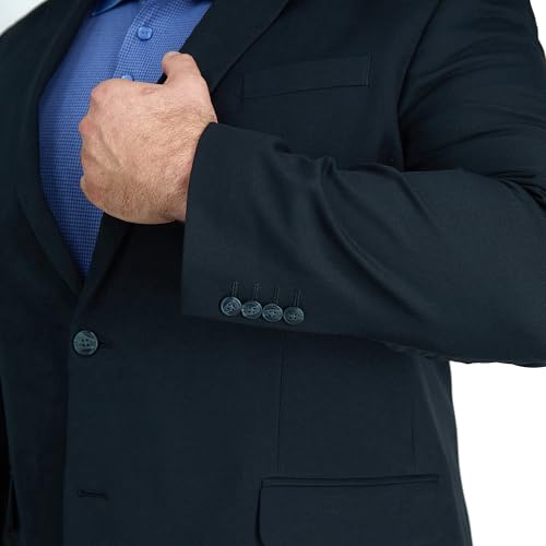 Haggar Men's Big and Tall Classic Fit Travel Performance Suit Seperates - Pant and Jacket4
