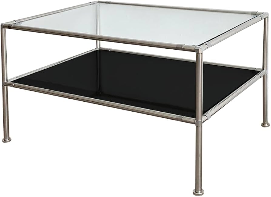 Amazon.co.jp: O'gre ステンレスモジュール2段ソファーテーブルS 便利