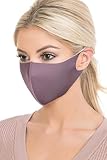iconic luxe Copper Infused Cloth Face Mask - Reusable Washable 3D Design 4-Ply Filter Eggplant