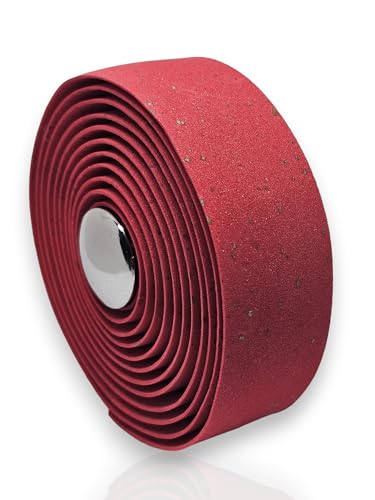 Bar Tape Red - Handlebar Cork Tape - SmartGear - for Road Bikes - Cycling - Bike - MTB - Mountain Biking - Gear Up for a Smooth Ride and Experience The Unmatched Grip and Performance!