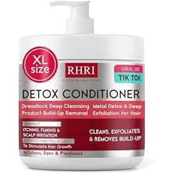 Detox Conditioner Deep Cleansing Hair Conditioner for Damaged Dry Hair | Deep Cleansing Hair Conditioner, Heavy Metal Detox & Build-Up Removal, Nourishing Scalp Care, Sulfate-Free Formula, 300ml