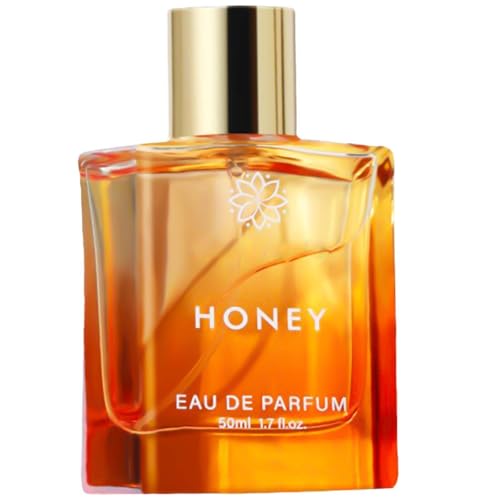 Honey Eau De Parfum – 50ml Caramel Vanilla Scent with Patchouli, Honey & Bergamot | Arabic Oud Cologne for Women & Men | Long-Lasting Sweet Fragrance Oil | Luxurious Unisex Scent