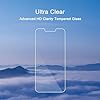 Ailun Screen Protector for iPhone 16e / iPhone 14 / iPhone 13 / iPhone 13 Pro [6.1 Inch] Display 3 Pack Tempered Glass, Case Friendly [Not for iPhone 16 6.1 Inch]