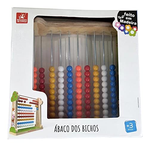 Contador Ábaco, Brincadeira de Criança, Bichos, com 100 Bolas