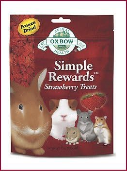 Miniatura 1 de Oxbow Pet Products Simple Rewards 96001 Golosinas de fresa de 0.5 onzas para animales pequeños