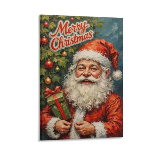 Get Ready for Merry Christmas with Vintage Santa Claus Poster