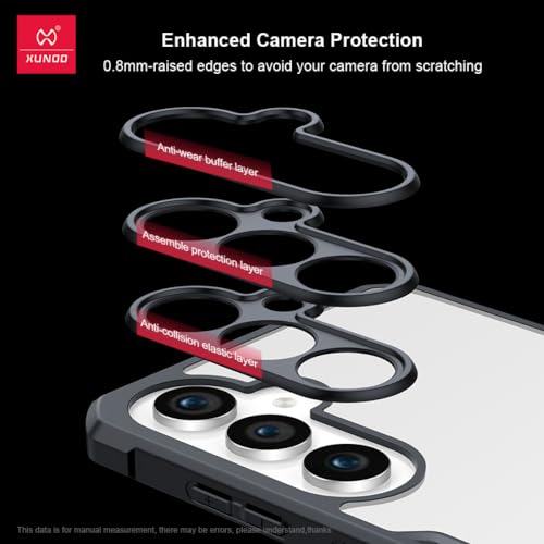 Image of PRITO Samsung S23-Fe Case-Clear Beatle Slim Phone Case With Hard Pc Back,Soft Tpu Edges,Non-Yellowing,Shockproof Protective Cover For S23 Ultra (S23 Fe) (S23-Fe 5G)