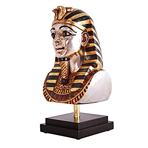 Estatua Rey Tutankamón en pedestal de museo miniatura 2