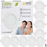 led spots weiß flach eckig Hohe, geräuschlose Lichtqualität CRI >80 für lebendige Farben und volle Helligkeit direkt nach dem Einschalten. Diese LED Deckenstrahler schaffen ein angenehmes Raumgefühl.