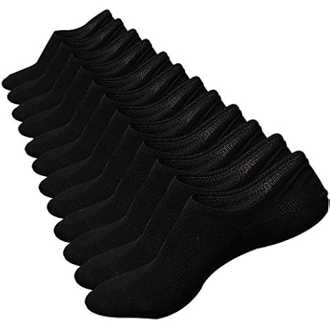 Ueither Mens Cotton Low Cut No Show Casual Ankle Socks Anti-Slip (Shoe Size:9.5-13.5, Color 8) Cover