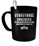 Structural engineer Coffee Mug. Structural engineer gift 11 oz. black