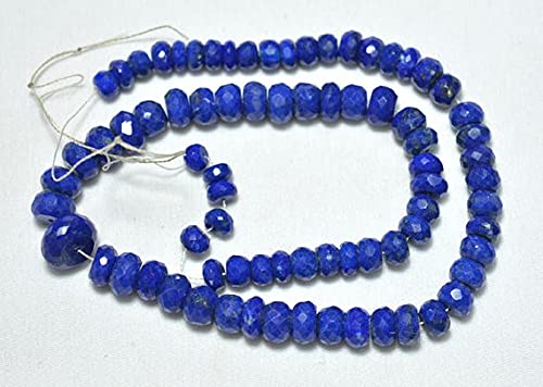 Lapis-lazuli perles en fil de 13 pouces pour vos bijoux d'été faits main