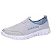 Produktbild Zarupeng Herren Licht Turnschuhe Atmungsaktive Mesh Freizeitschuhe Walking Outdoor Sportschuhe Flachen Rutschfest Sneaker Low-Cut (42 EU, Grau)