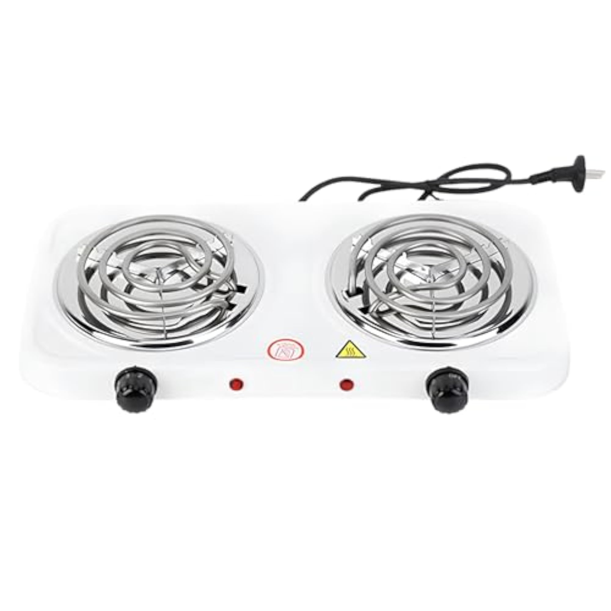 Electric Double Burner Coil Cooktop 2000W Portable