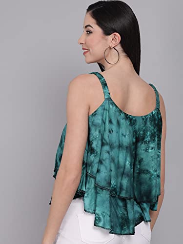 Image of FUNDAY FASHION Regular Fit Casual Sleeveless Dyed Women Top