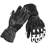 Vaster Moto Guantes de Motocicleta con Pantalla táctil para Carreras, Guantes de Motocicleta para Bicicleta, ATV, BMX, MTB, Escalada, Motocross, Guantes para Hombre (Negro/Blanco, 2XL)
