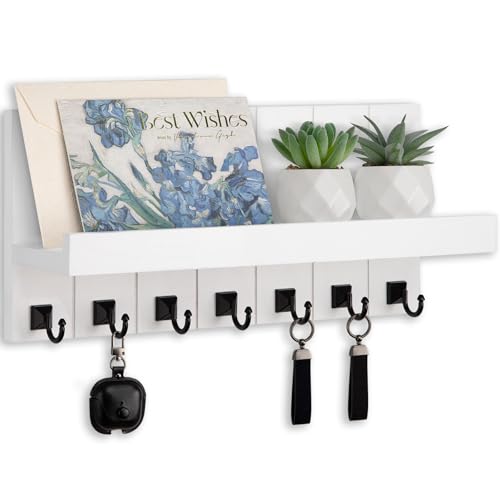 Lucundm Key Holder for Wall, Decorative Key Holder with Shelf