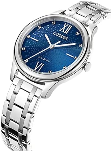 Citizen Eco-Drive EM0500-73L Zegarek, Srebrny/Niebieski, 32mm