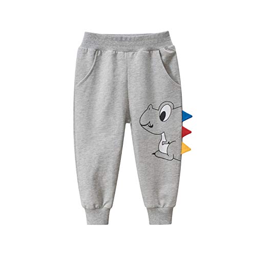 Baby Boy's Sweatpants Active Joggers Athletic Pant Dinosaur Cotton French Terry (2-Pack)3