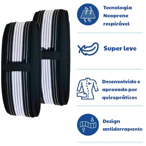 Cinta de Compressão Pélvica Postural Coluna Alívio Dor Lombar Apoio Cintura Costas