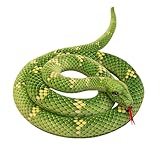 de Serpent, 190 cm de Long Jouet en Anaconda | Animal en géant réaliste pour Les Adultes Anniversaire Halloween fête Farce
