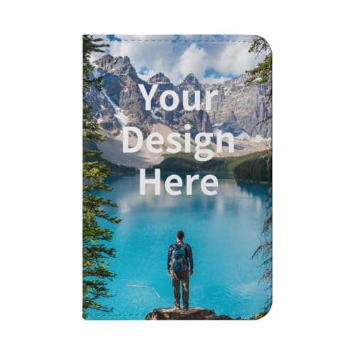 Personalized Passport Holder - Custom Photo/LOGO/Text Leather Travel Wallet Gifts for Travelers