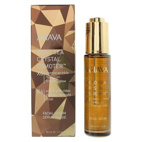 AHAVA Crystal Osmoter X6 Serum - Revolutionary Youth Booster & Intense Wrinkle Reduction, Enhances Youthful Glow & Firming, Enriched with Exclusive Blend of Dead Sea Osmoter & Jojoba Oil, 1 Fl.Oz Cover