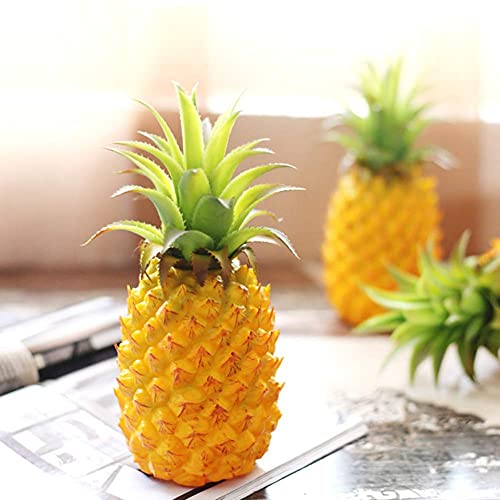 Dsnapoutof Tabletop Artificial Pineapple Home Decor Ornament, Realistic Never Fade Artificial Fruits Figurine For Crafting Displaying Party Display Prop- Yellow S #TOP5