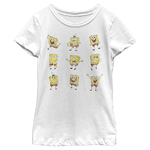 Nickelodeon Spongebob Squarepants Sponge Grid Girls Short Sleeve Tee Shirt