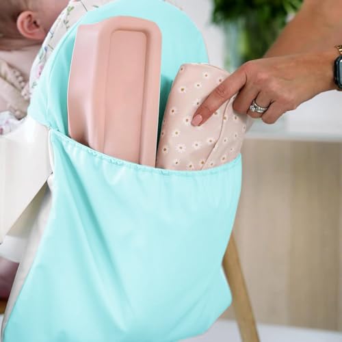 Baby Highchair Storage Solution Essential Wipeable Chair Back Pocket Bag Organiser Fit Standard Highchairs Wipeable Chair Pocket - Image 6