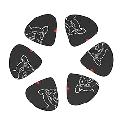 Ensemble de 12 médiators de guitare pour chien bouledogue français pour guitare acoustique, guitare électrique… - Les Beatles, Paul McCartney, John Lennon, RIngo Starr, George Harrison Ensemble de 12 médiators de guitare pour chien bouledogue français pour guitare acoustique, guitare électrique… – Image 2