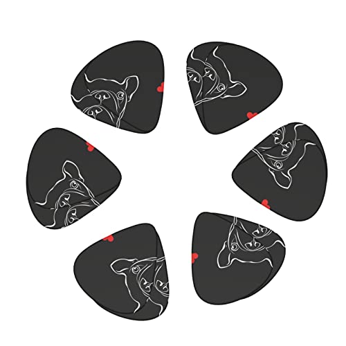 Ensemble de 12 médiators de guitare pour chien bouledogue français pour guitare acoustique, guitare électrique… - Les Beatles, Paul McCartney, John Lennon, RIngo Starr, George Harrison Ensemble de 12 médiators de guitare pour chien bouledogue français pour guitare acoustique, guitare électrique… – Image 3