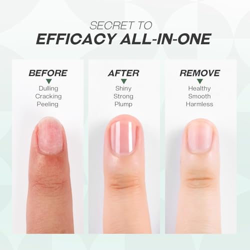 Glamonade Base Top Coat Nail Polish: 2 in 1 Clear High Shine Quick Dry Nail Polish Color Protection Long Lasting Polish Resists Smudging Chipping Fading Fast Air Dry Nail Coat for Women