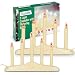 Tupkee Christmas Candolier Window Candles - with Flickering Bulbs - 5-Lights Indoor - Flameless Electric Window Candles Candelabrameless Electric Window Candles Candelabra - 2 Pack
