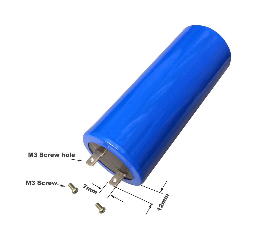 250VAC 120uF Run Capacitor CBB60 250V AC 120MFD 120 uF MFD, 50x123mm Blue w/Fixing Stud SH 25/70/21 50/60Hz UL Listed Cap